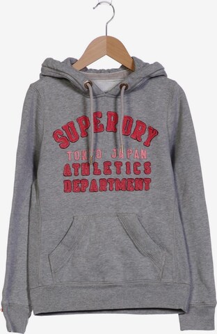 Superdry Sweatshirt & Zip-Up Hoodie in S in Grey: front