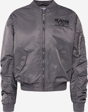 Karl Kani Between-Season Jacket 'KM231-018-1 KK Chest Retro' in Grey: front