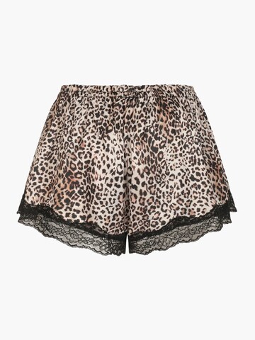 Pantalon de pyjama 'Satin Shorts mit Spitze' cfab (formerly creamy fabrics) en beige