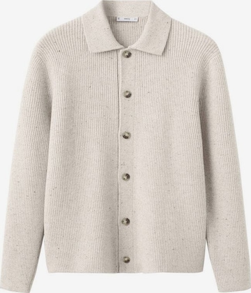 MANGO MAN Strickjacke 'Dina' in Grau: Vorderseite