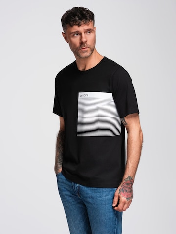 melns Ombre T-Krekls
