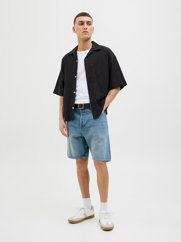 JACK & JONES Comfort fit Button Up Shirt in Black