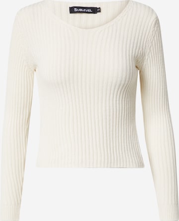 Sublevel Sweater in Beige: front