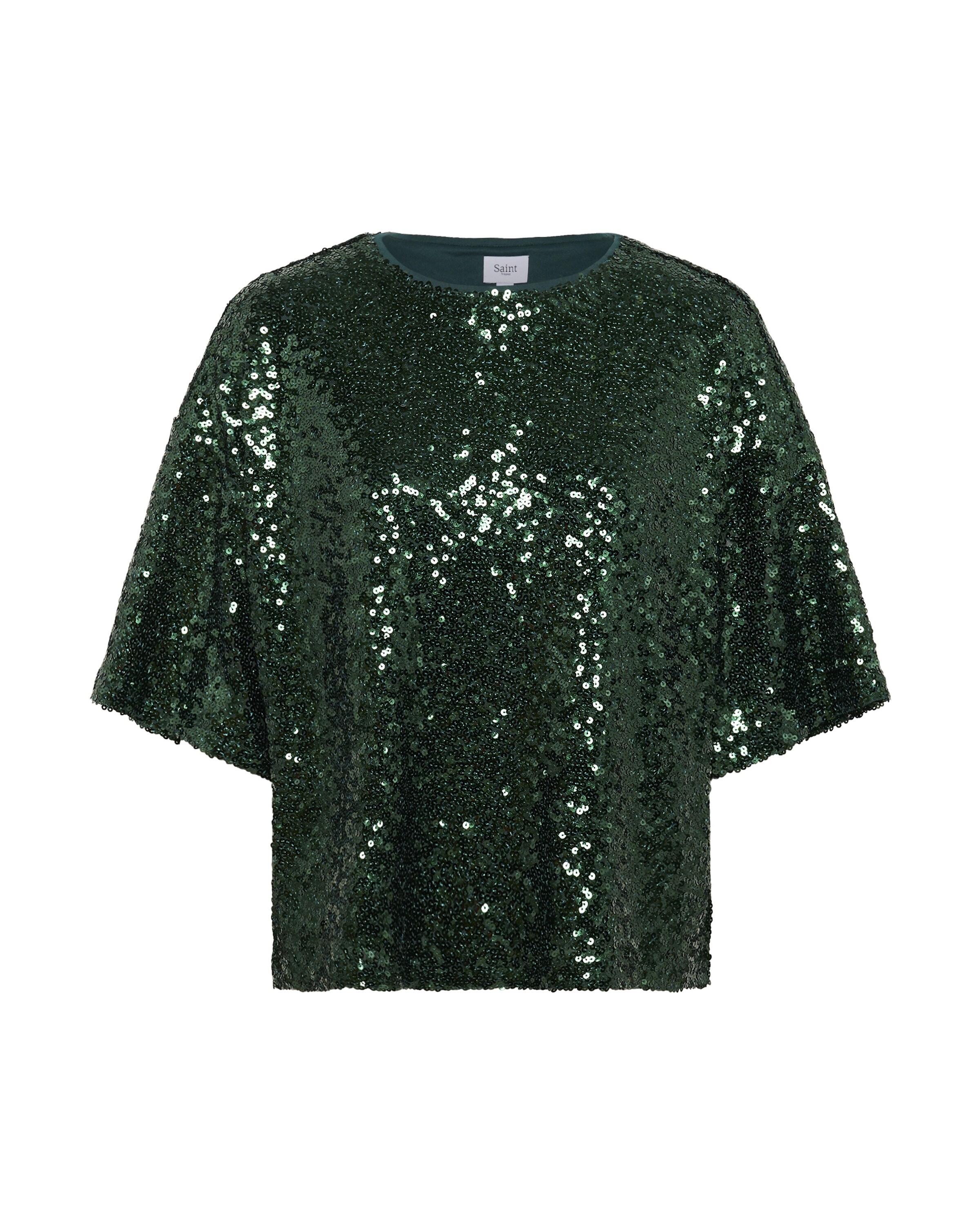 SAINT TROPEZ Bluse 'Myra' in L in smaragd, Produktansicht