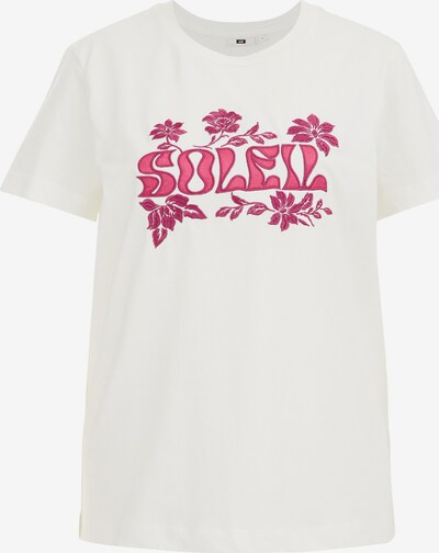 WE Fashion T-Krekls, krāsa - ciklamenu / gaiši rozā / balts, Preces skats