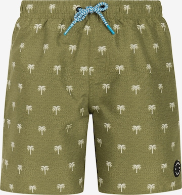 PROTEST Board Shorts 'PRTCalvin JR' in Green: front