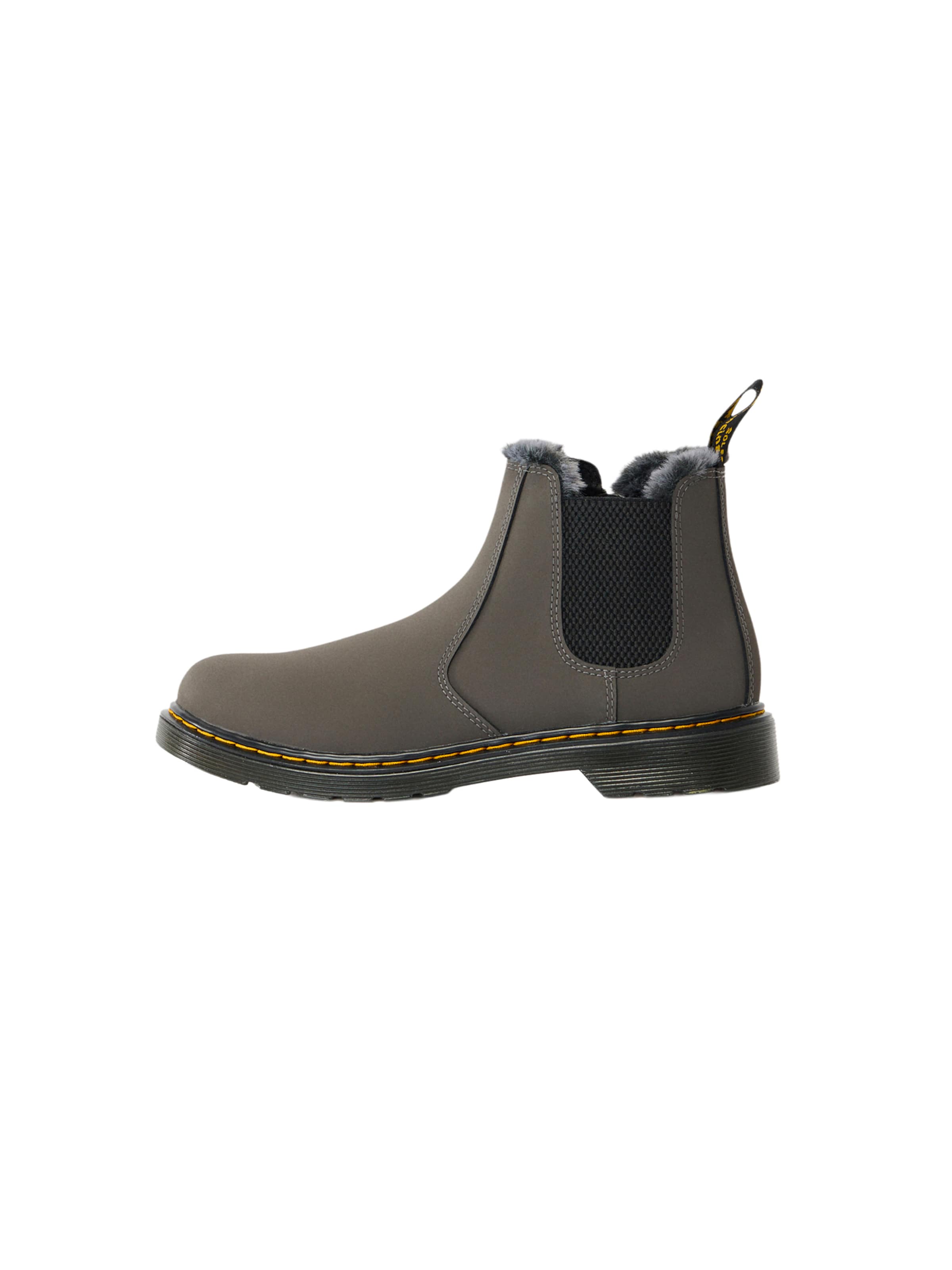 Dr. Martens Stiefel 'Leonore' in Grau: Vorderseite