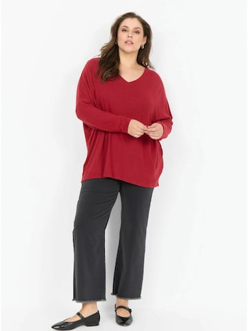 Chemise folklorique ' WA-SIMONE ' Wasabi Concept en rouge