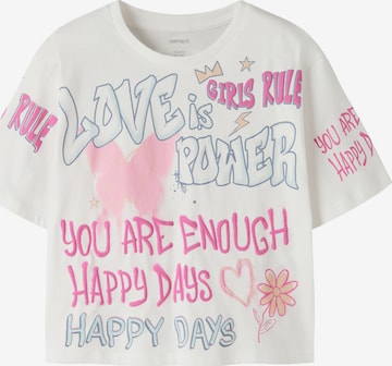 NAME IT T-Shirt 'NKFFOSIAZ' in Weiß: Vorderseite