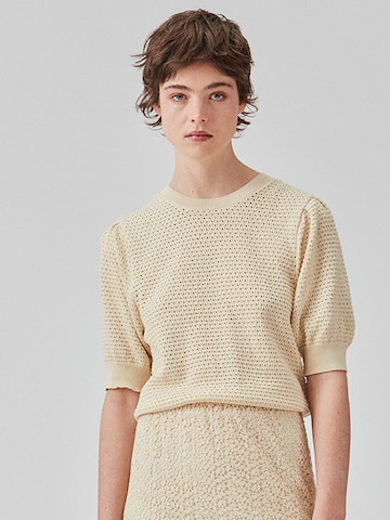 modström Shirt 'Daria' in Beige: voorkant