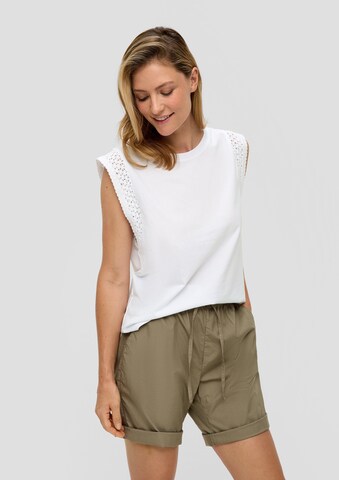 s.Oliver Shirt in Wit: voorkant