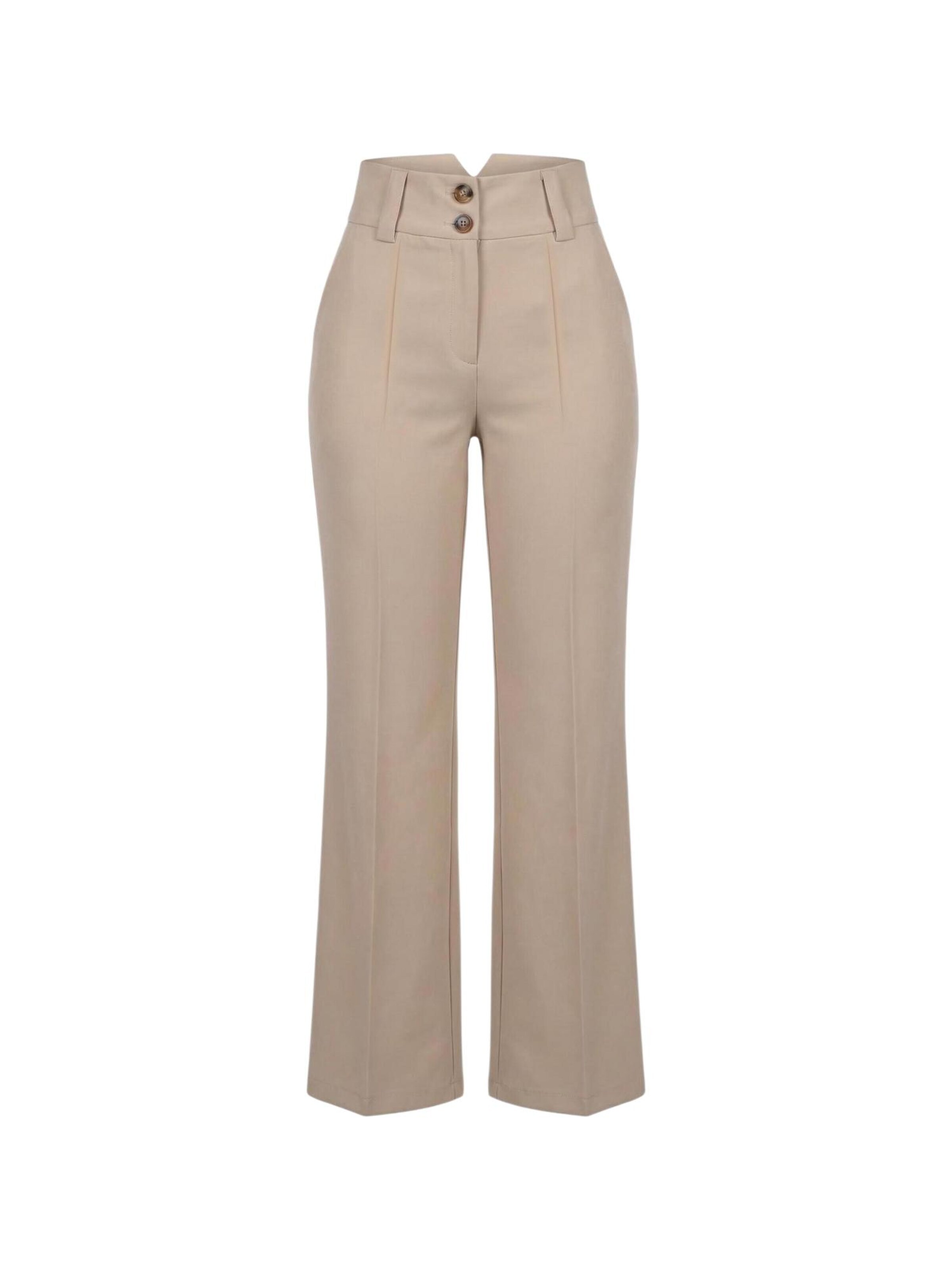 I AM Broek 'Pantaloni Bottoni 13669' in 34 in de kleur Beige, Productweergave