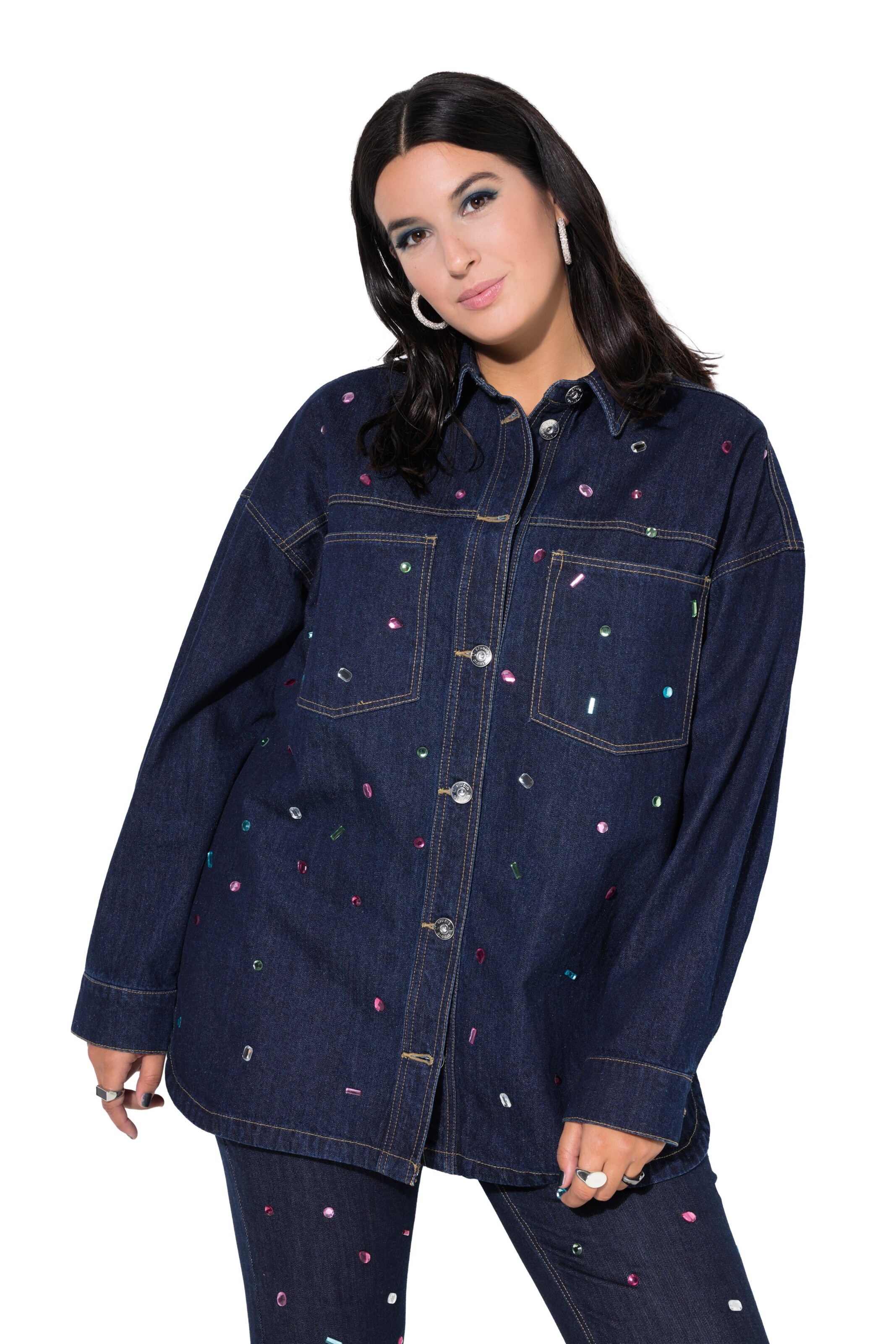 Studio Untold Bluse in Blau: Vorderseite