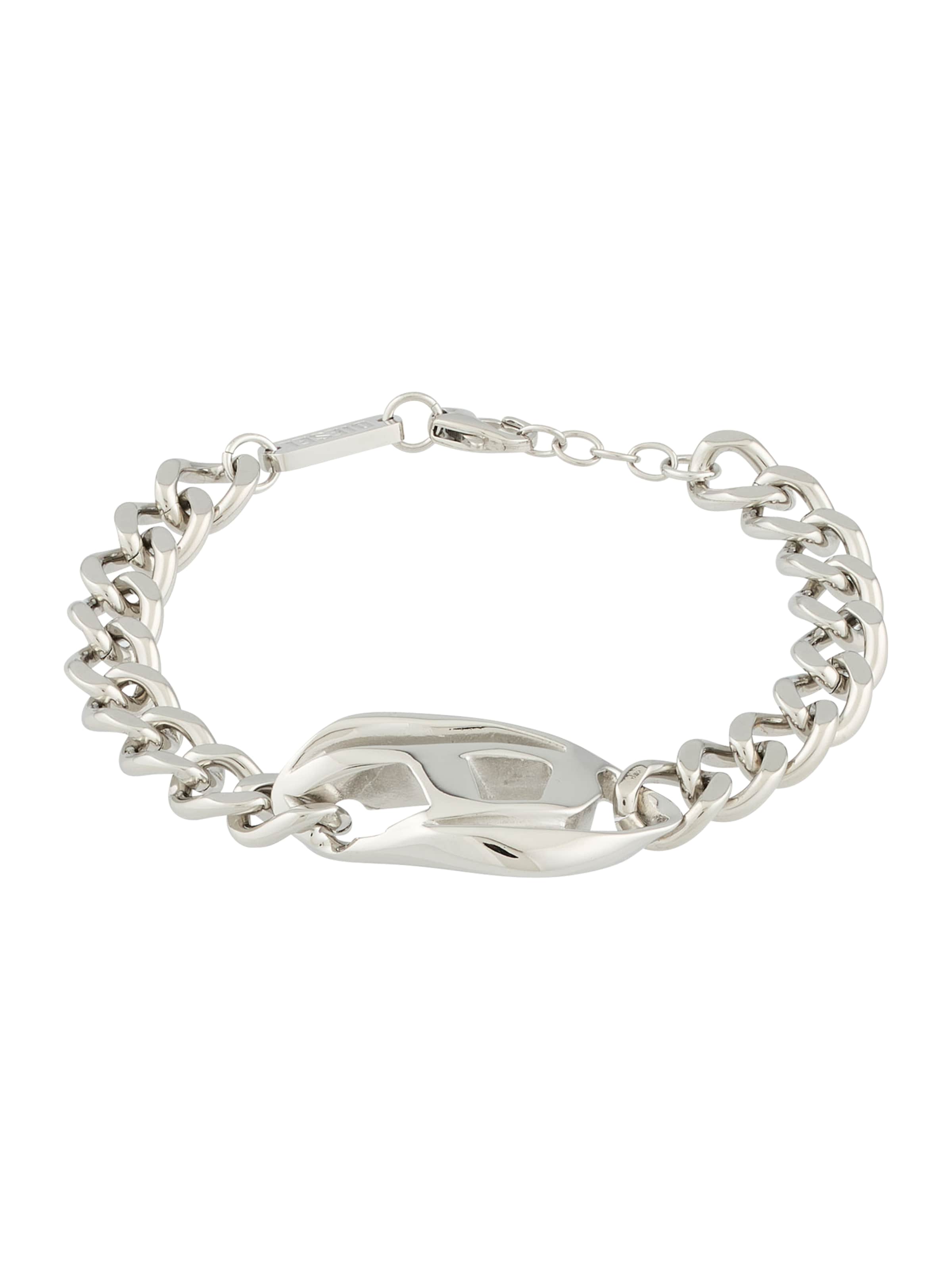 DIESEL Zapestnica | srebrna barva: sprednja stran