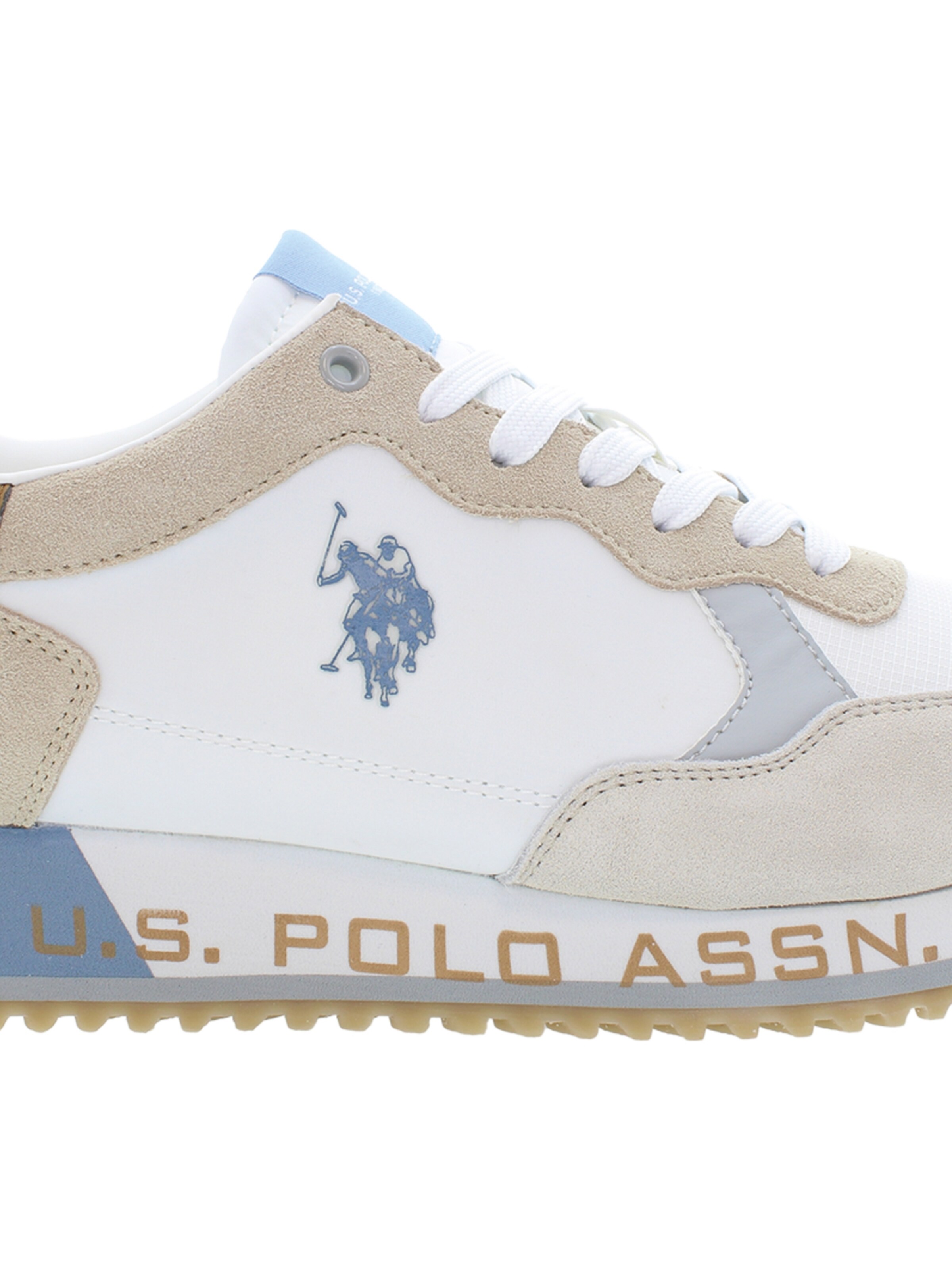 Baskets basses 'Cleef' U.S. POLO ASSN. en blanc