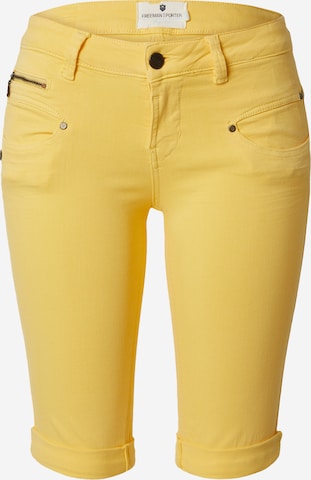 FREEMAN T. PORTER Skinny Fit Дънки 'Belixa New Magic Color' в жълто: отпред