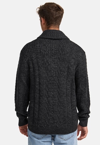INDICODE JEANS Gebreid vest in Zwart