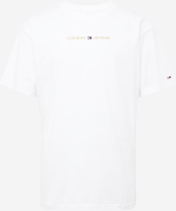 T-Shirt Tommy Jeans en blanc : devant