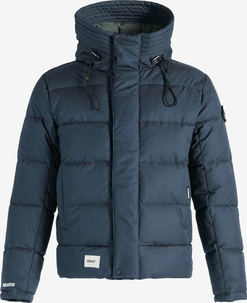 khujo Winter Jacket 'Savor' in Blue: front