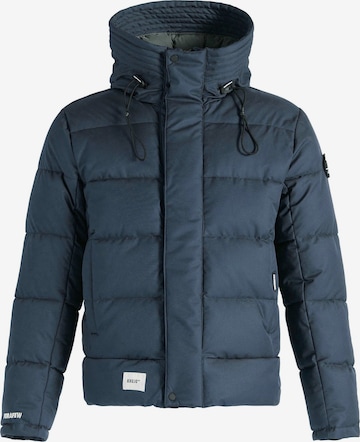 khujo Winter Jacket 'Savor' in Blue: front