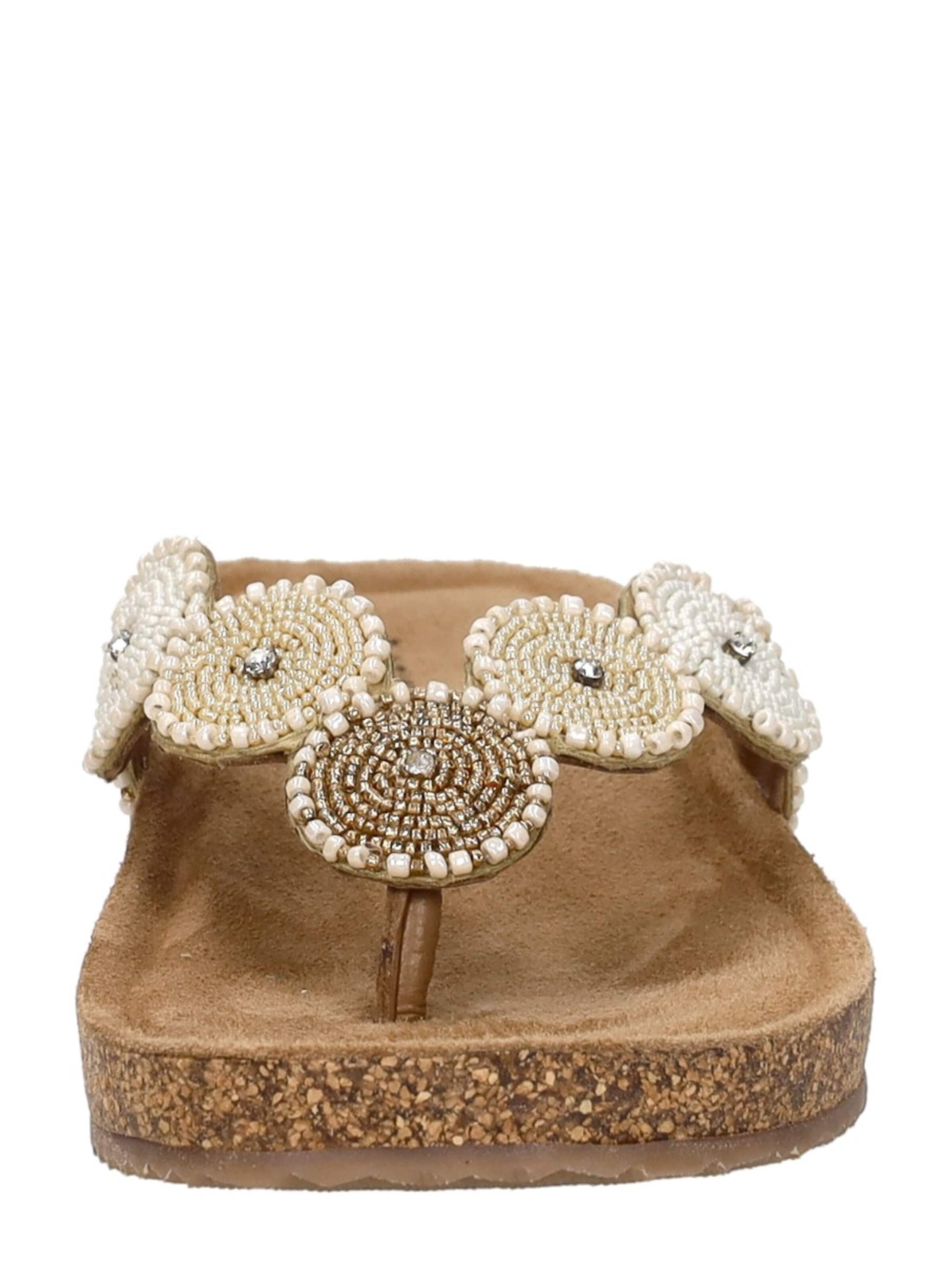 LAZAMANI Teenslipper 'Mare' in Beige