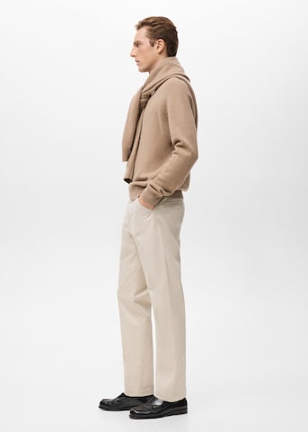 MANGO MAN Regular Hose 'Oren' in Beige