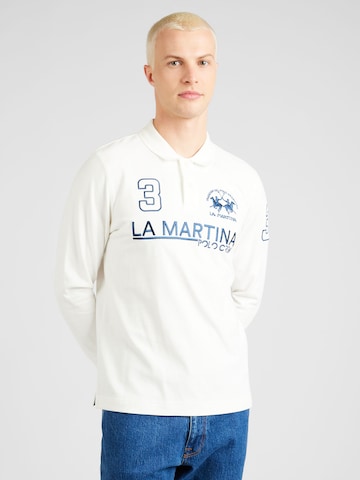 La Martina - Camisa em branco: frente