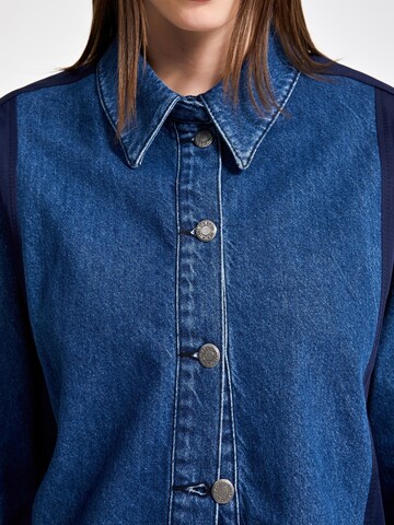 IT'S BASIC Tussenjas 'Straight Denim Jacket' in Blauw