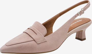Tamaris Slingpumps in Roze: voorkant