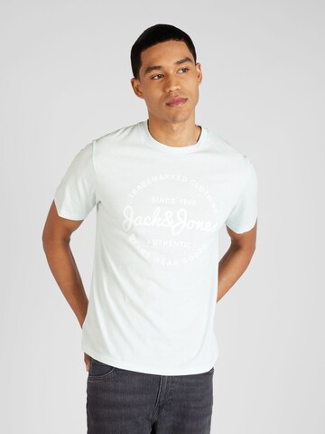 T-Shirt 'FOREST' JACK & JONES en bleu : devant