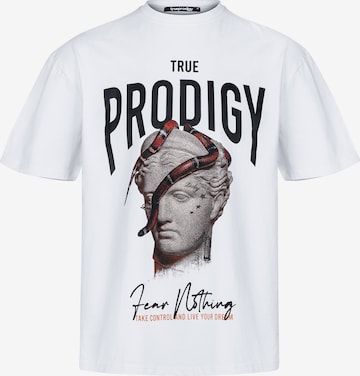 trueprodigy - Camiseta 'Jamie F' en blanco: frente