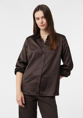 COMMA Blouse in Bruin: voorkant