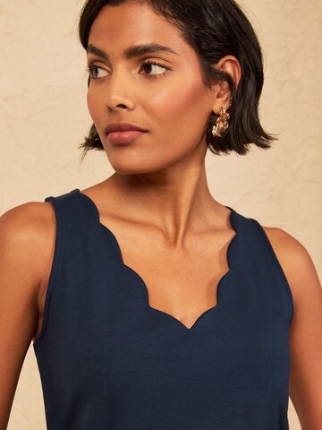 love & roses - Top en azul