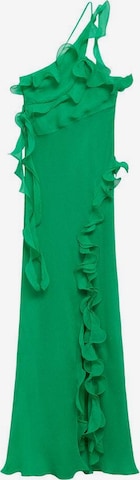 MANGO Вечерна рокля 'Nicola' в зелено: отпред