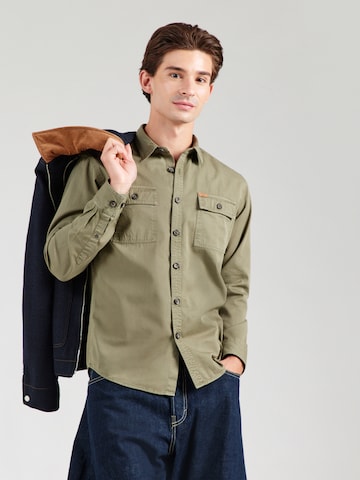 Pepe Jeans - Ajuste regular Camisa en verde: frente