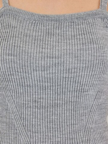 Bigdart Knitted Top in Grey