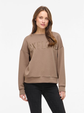 VILA Sweatshirt 'VIReflect' i brun: forside