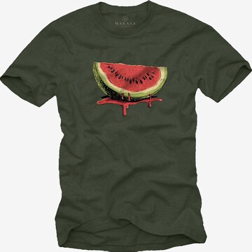 MAKAYA Shirt 'Watermelon' in Grün: Vorderseite