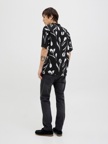 JACK & JONES Классический крой Рубашка 'JJEJEFF CHARGE' в Черный