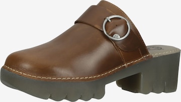 FLY LONDON Clogs in Bruin: voorkant
