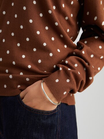 minus - Pullover 'Sindy' em castanho