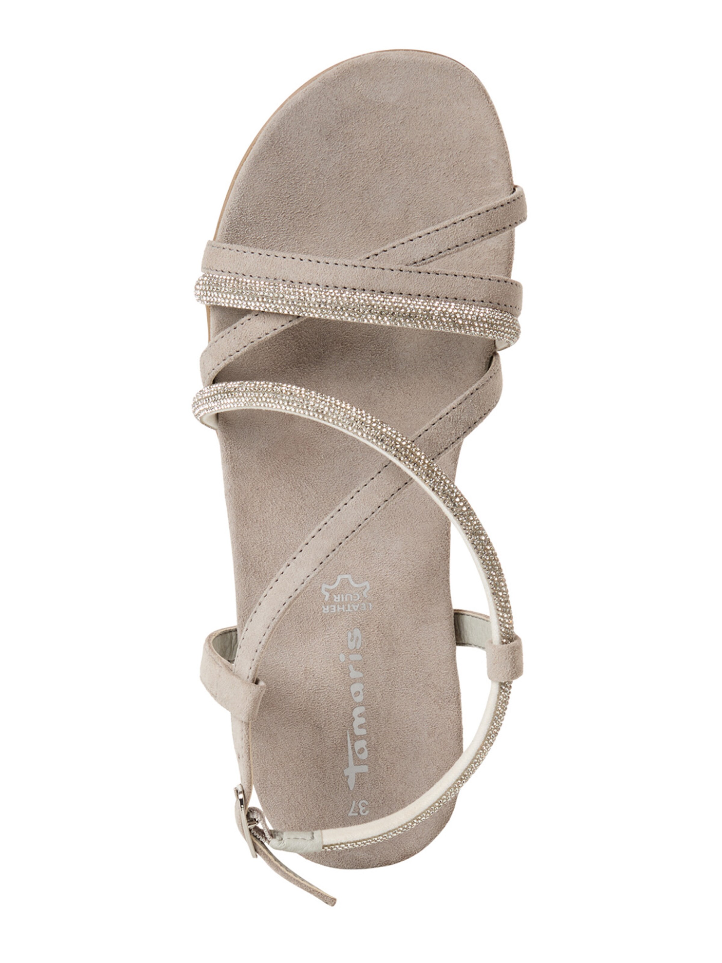 Tamaris Remienkové sandále - Sivá