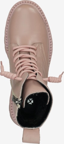 ILC Lace-Up Ankle Boots in Pink
