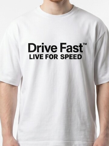 DriveFastDieYoung Shirt 'Logo Tee'‌‌‌‌‌‌‌‌ in Weiß