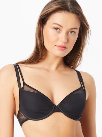 PASSIONATA T-shirt Bra 'Sun' in Black: front