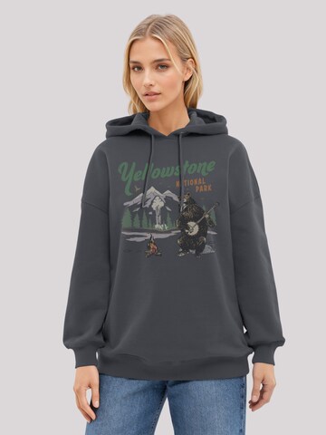 Sweat-shirt 'US National Parks ' F4NT4STIC en noir : devant