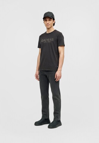 Maglietta di GUESS in nero: frontale