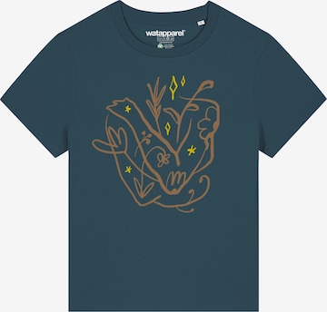 T-shirt 'Self Love' Watapparel en bleu : devant