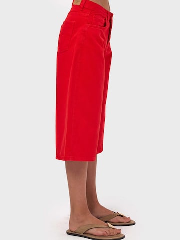 IT'S BASIC Baggy Jeans 'BAGGY BERMUDA SHORT' in Red