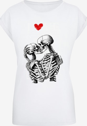 F4NT4STIC T-Shirt 'Love Is All You Need' in Weiß: Vorderseite